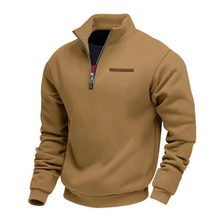 Maxence | Sweat demi-zippé col montant