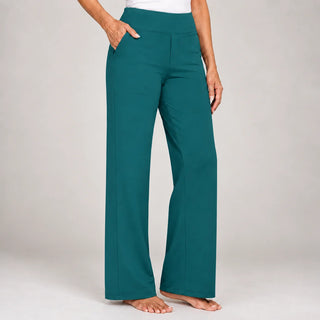 Clarisse | Pantalon large stretch taille haute (1+1 OFFERT)