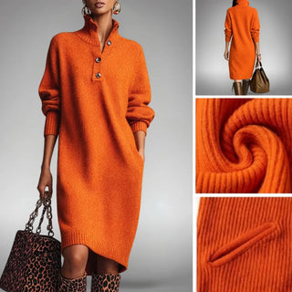 Linnea | Elegant Button-Up Maxi Dress