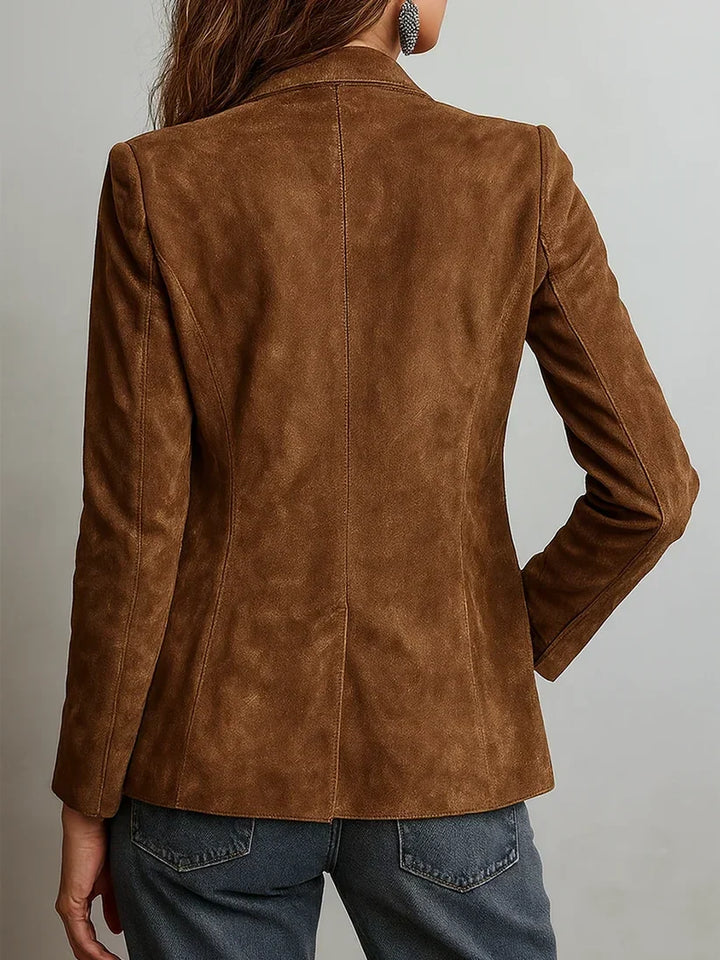 Honorine | Blazer vintage effet daim