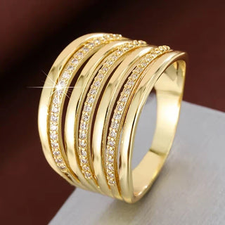 Ombeline | Bague multi-rangs minimaliste pour femme