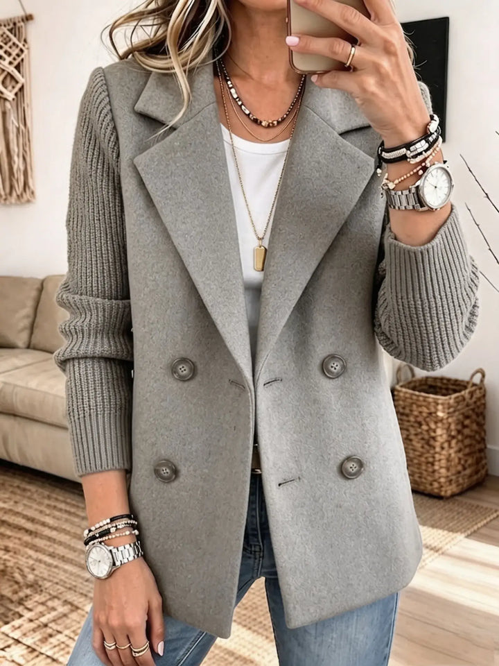 Léonie | Blazer élégant à manches en maille