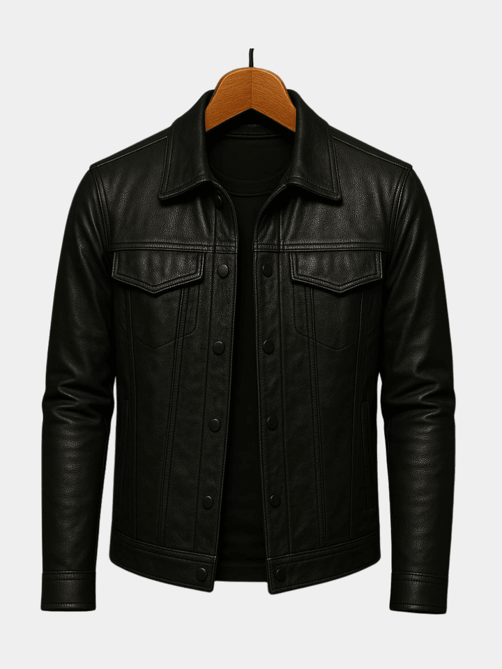 Ambroise | Veste effet cuir style trucker
