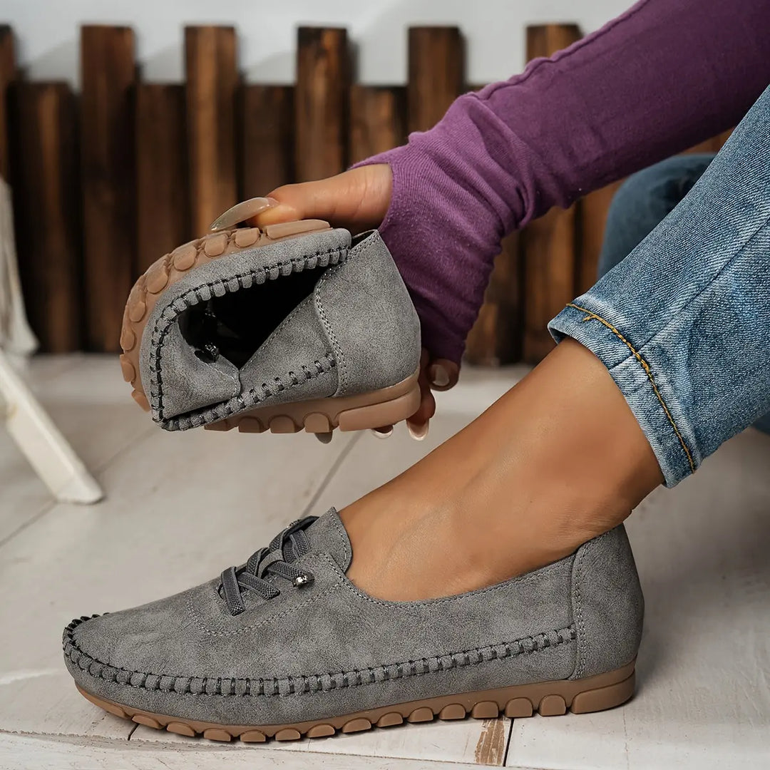 Albane | Mocassins souples à lacets élastiques