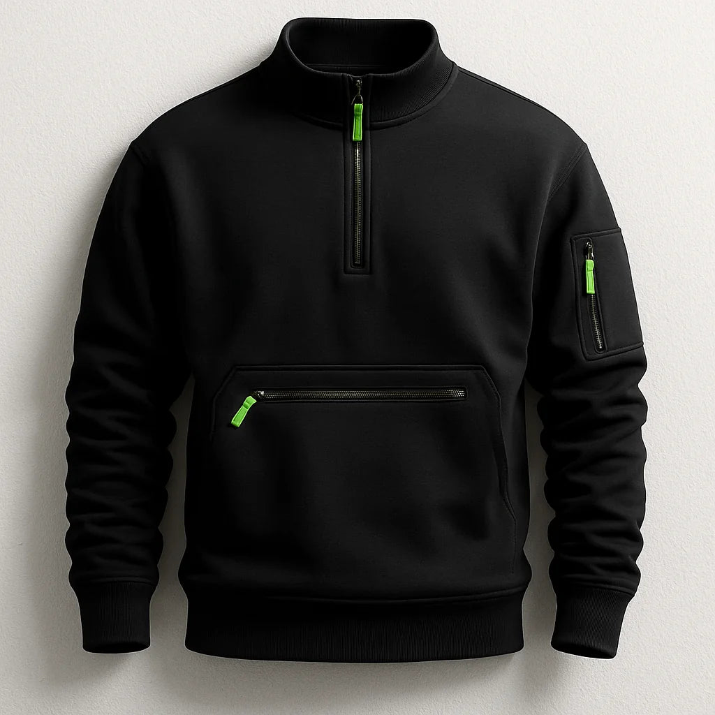 Ferdinand | Sweat demi-zippé à poche zippée