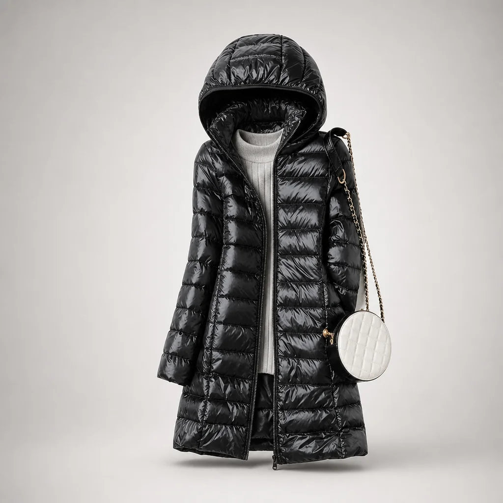 Anouk | Doudoune longue ultralégère à capuche
