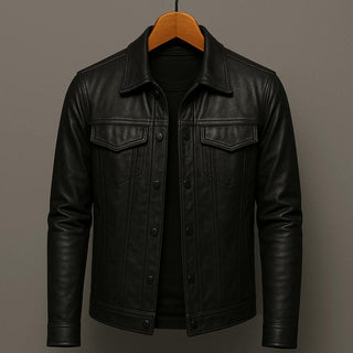 Ambroise | Veste effet cuir style trucker