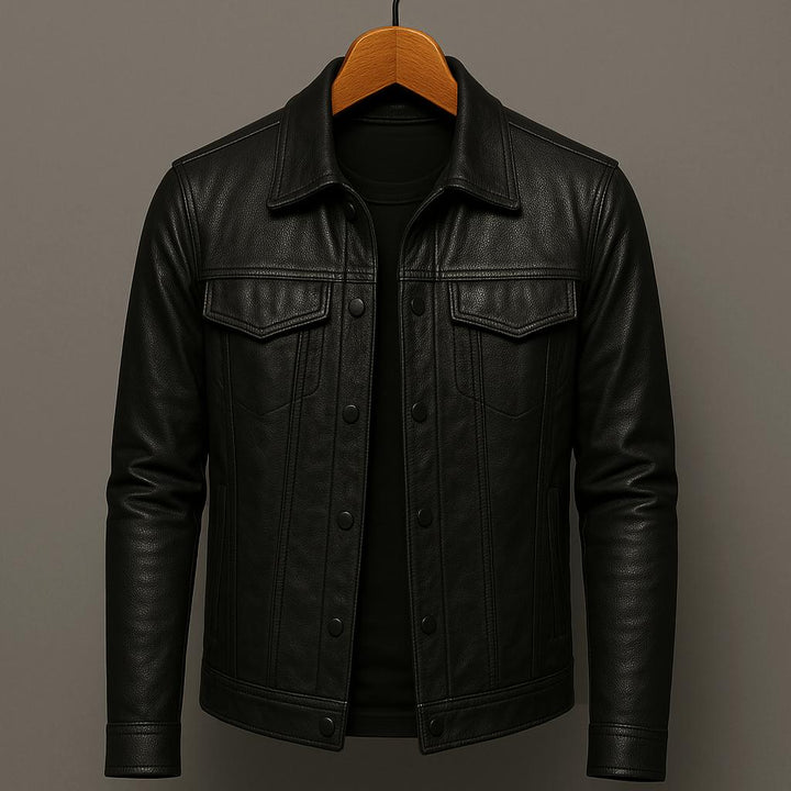 Ambroise | Veste effet cuir style trucker