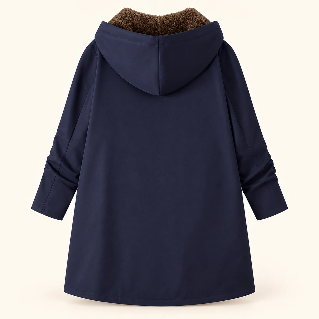 Ysoline | Manteau à capuche doublé effet sherpa