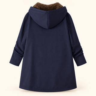 Ysoline | Manteau à capuche doublé effet sherpa