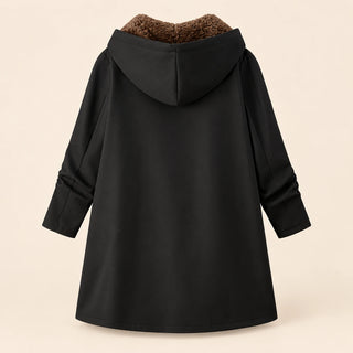 Ysoline | Manteau à capuche doublé effet sherpa