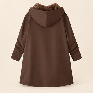 Ysoline | Manteau à capuche doublé effet sherpa
