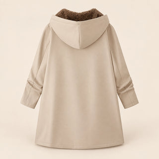 Ysoline | Manteau à capuche doublé effet sherpa