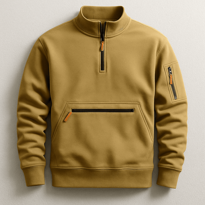 Ferdinand | Sweat demi-zippé à poche zippée