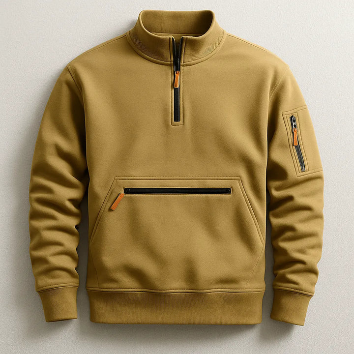 Ferdinand | Sweat demi-zippé à poche zippée