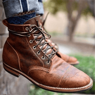 Joachim | Bottes effet cuir à lacets