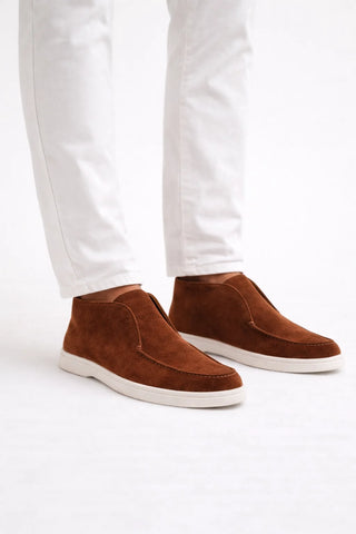Achille | Mocassin montant en daim