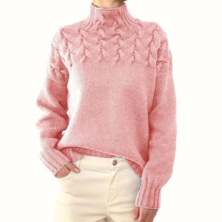 Clélia | Pull col roulé à torsades