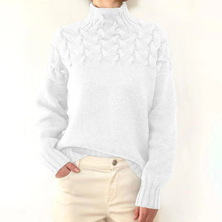 Clélia | Pull col roulé à torsades