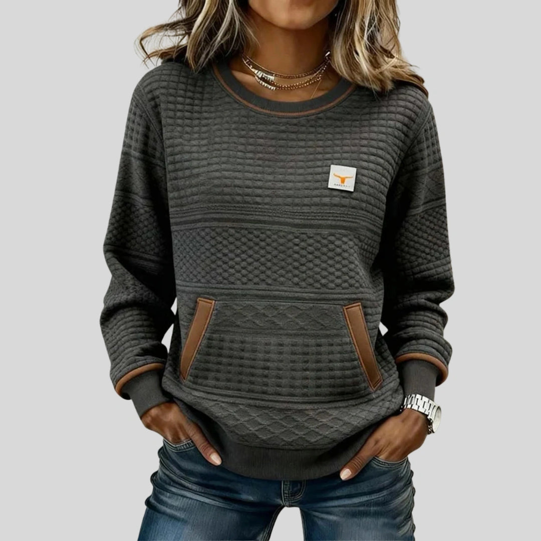Félicité | Sweat matelassé col rond