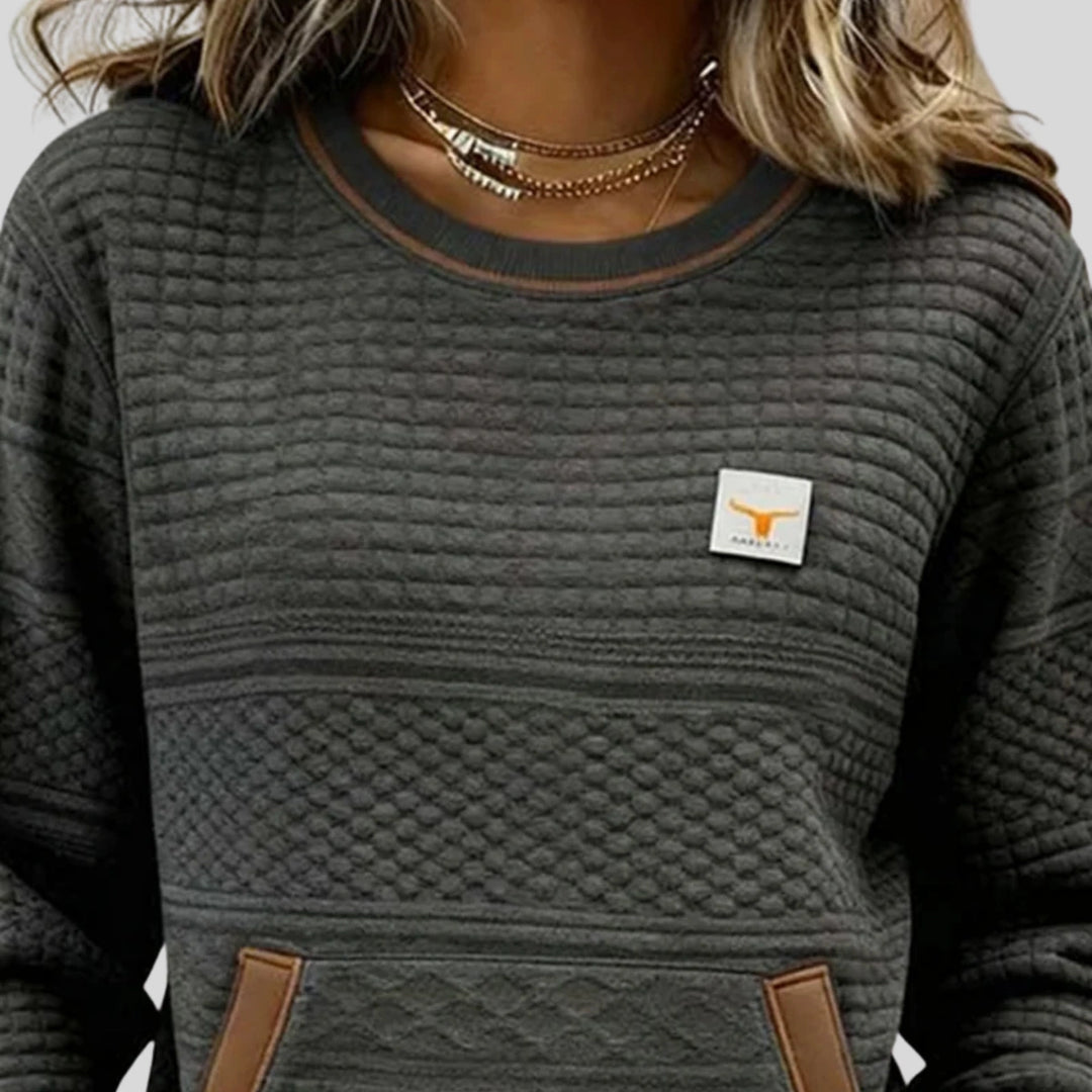 Félicité | Sweat matelassé col rond