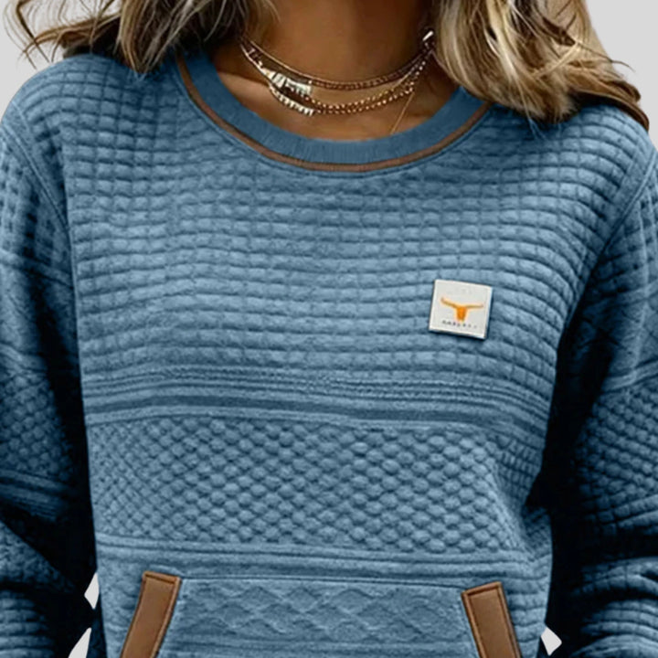 Félicité | Sweat matelassé col rond