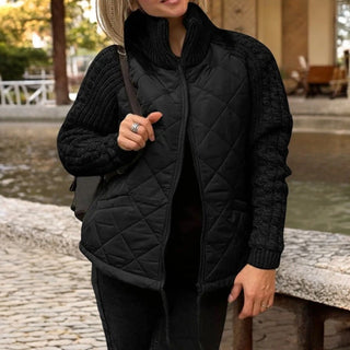 Octavie | Veste matelassée à manches en maille