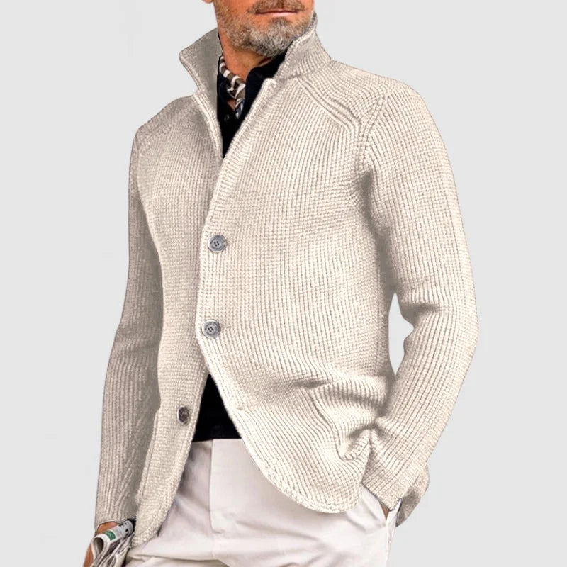 Pascal | Cardigan en maille à col montant