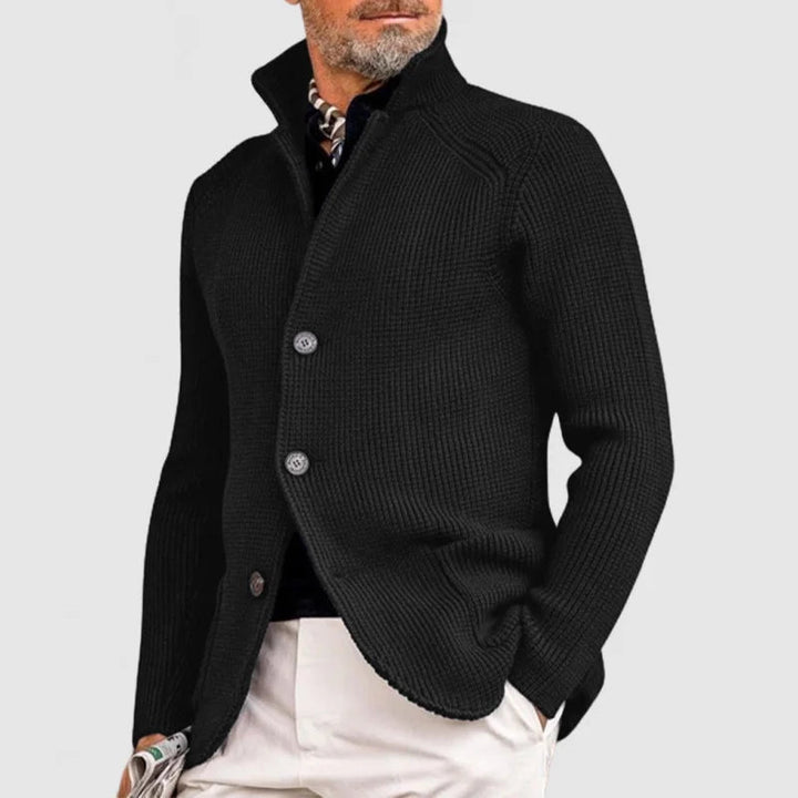Pascal | Cardigan en maille à col montant