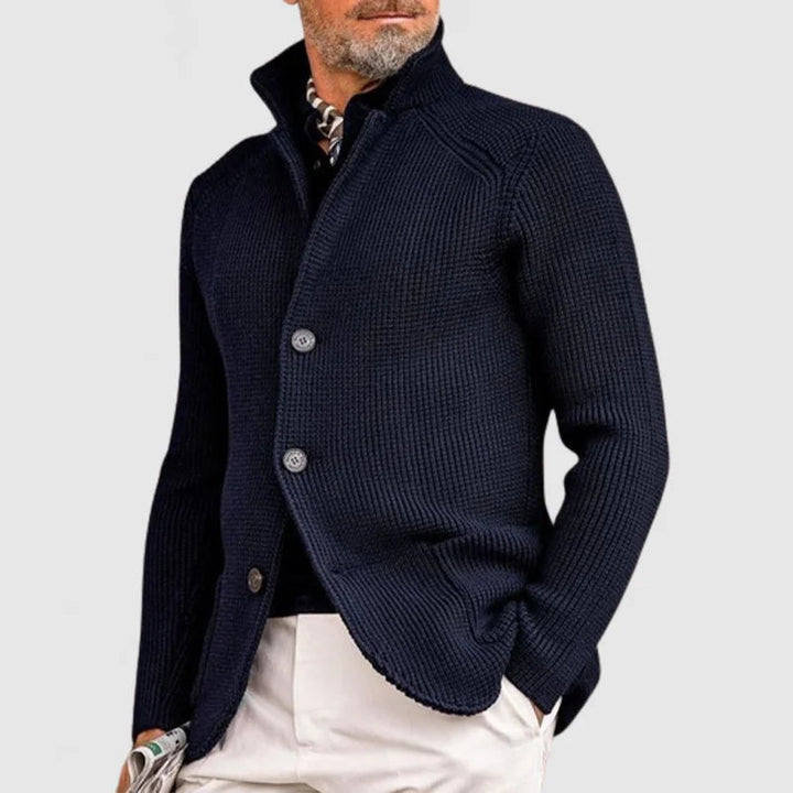 Pascal | Cardigan en maille à col montant