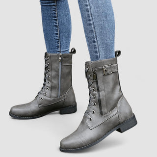 Murielle | Bottines à lacets zippées
