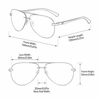 Alden | Lunettes de soleil aviateur polarisées