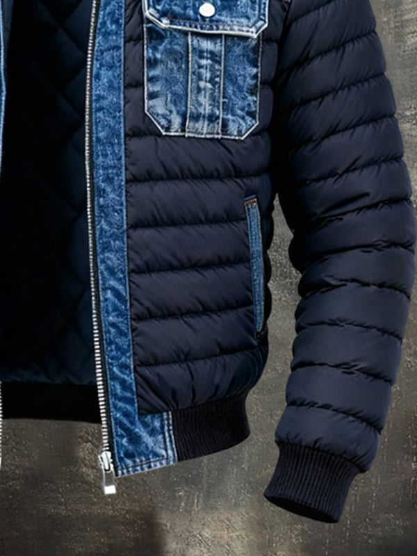 Maxime | Veste vintage en patchwork denim