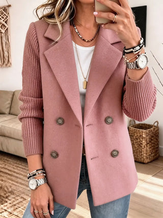 Léonie | Blazer élégant à manches en maille