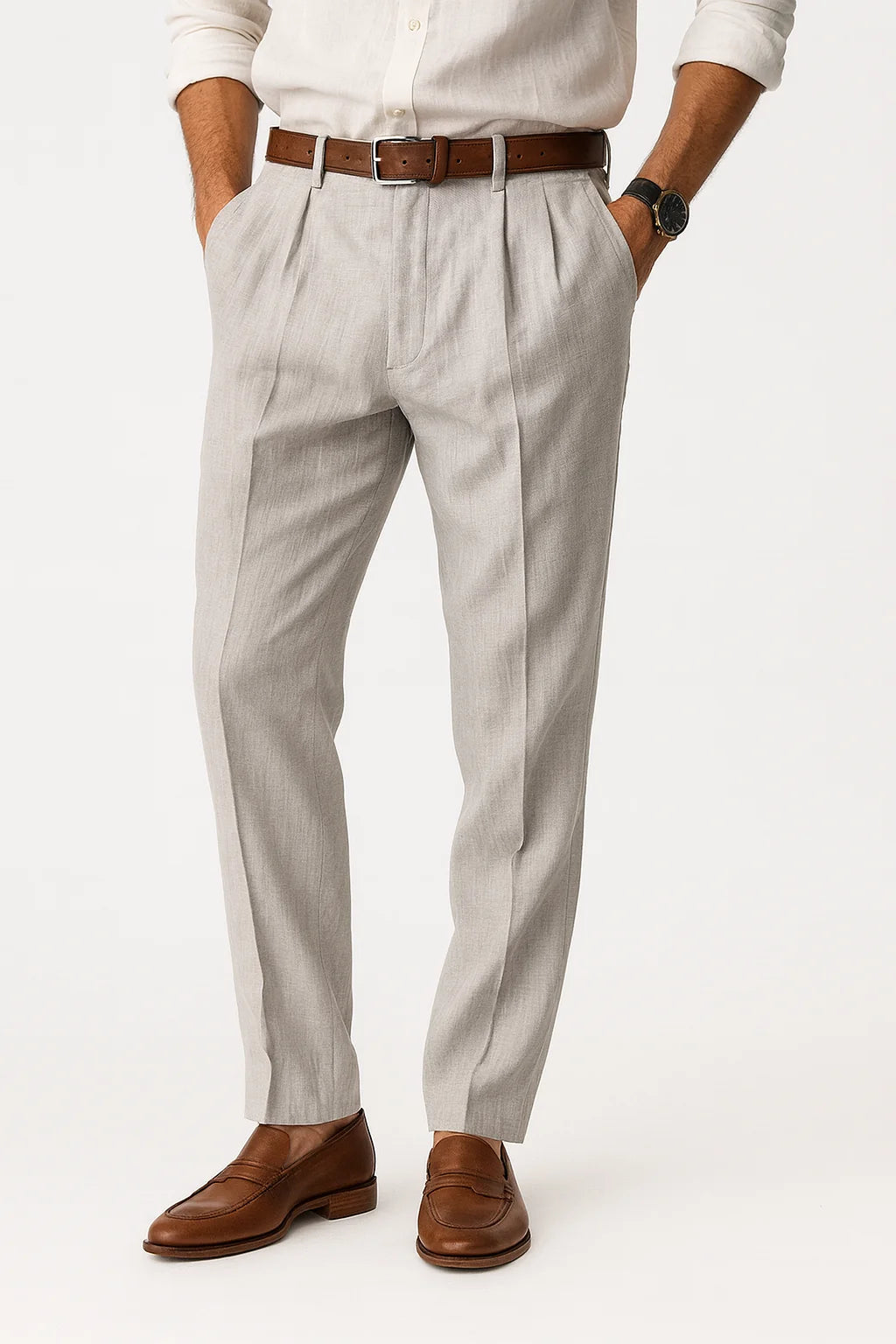 Hisan | Stylish Linen Trousers