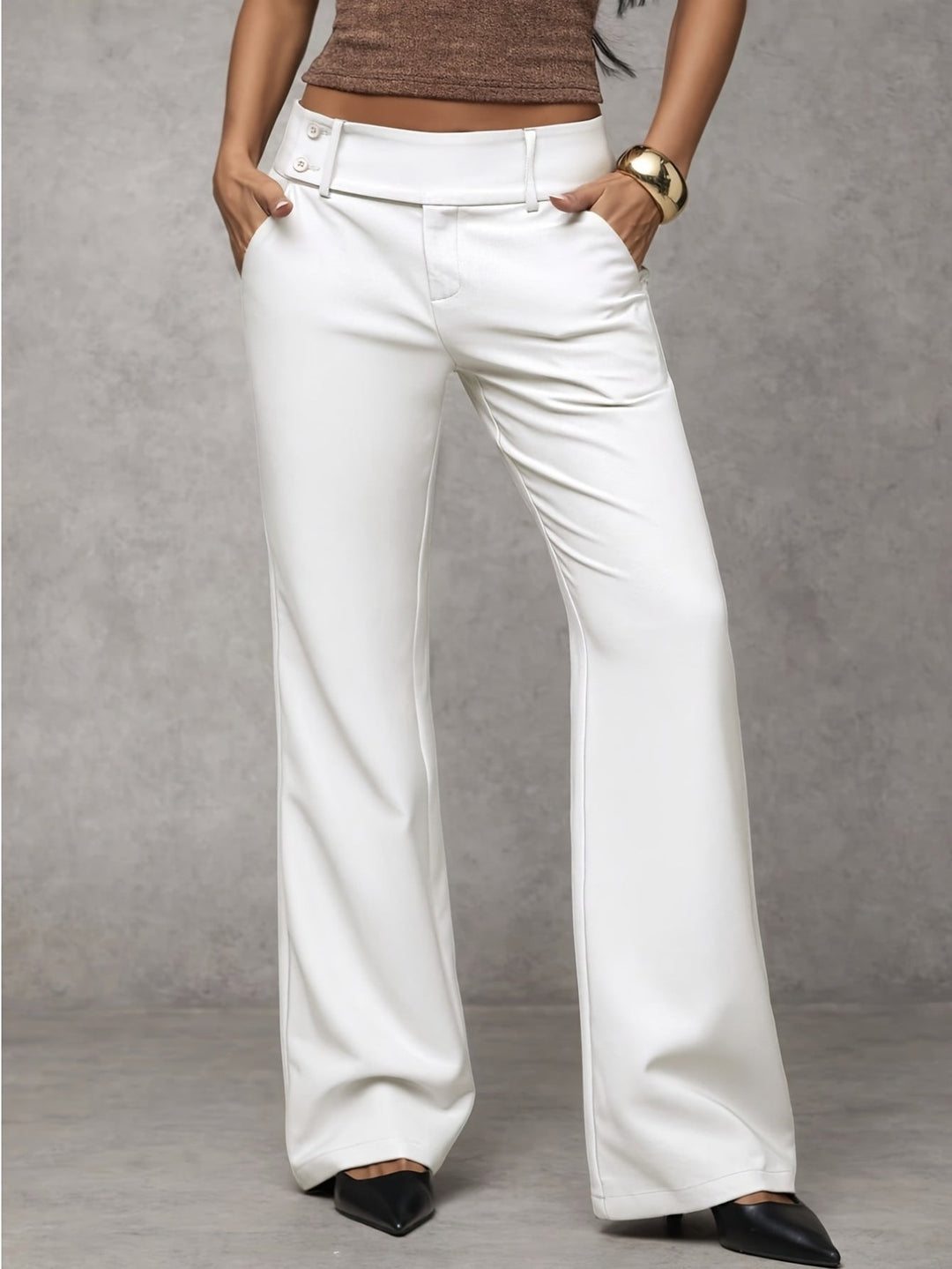 Solange | Pantalon large moderne