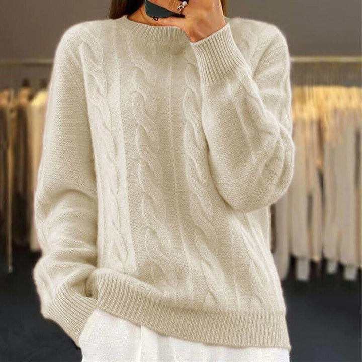 Maryse | Pull moelleux à côtes et torsades