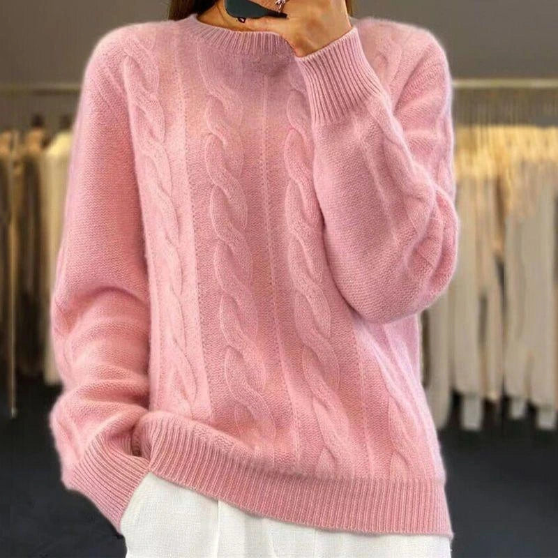 Maryse | Pull moelleux à côtes et torsades