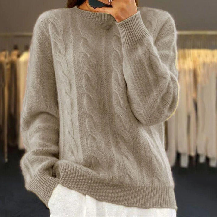 Maryse | Pull moelleux à côtes et torsades