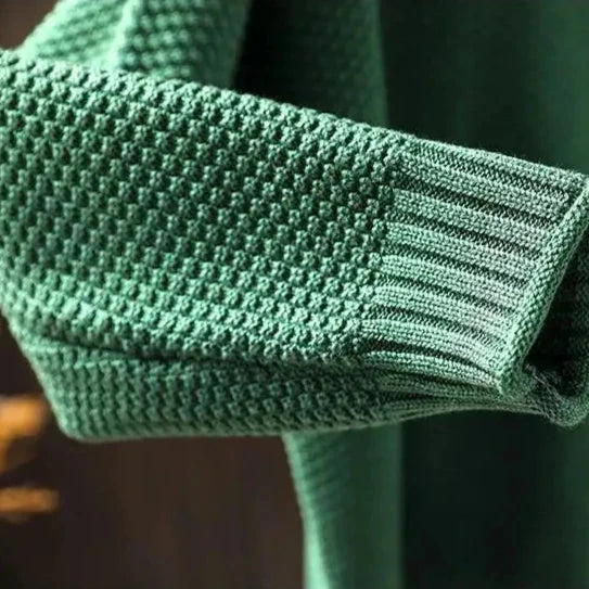 Hortensia | Pull ample col montant en maille texturée