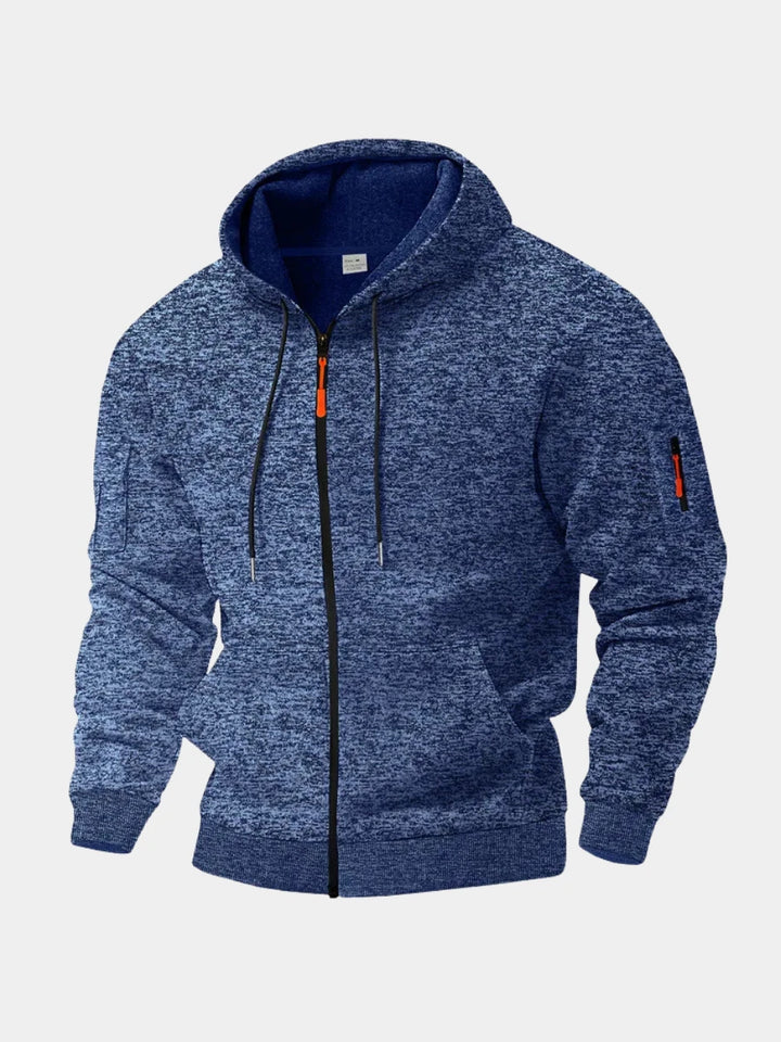 Gauvain | Veste zippée à capuche effet polaire