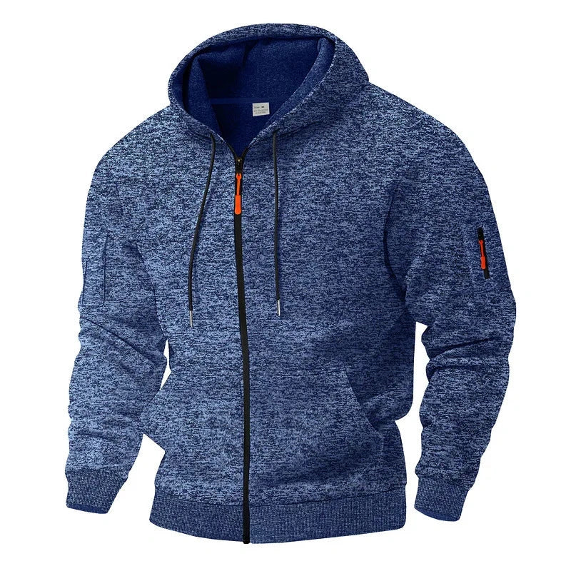 Gauvain | Veste zippée à capuche effet polaire