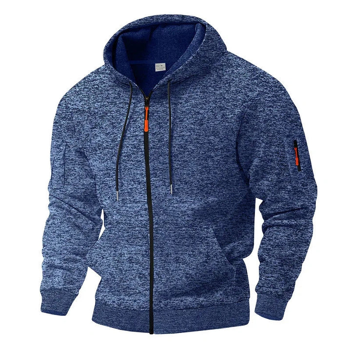 Gauvain | Veste zippée à capuche effet polaire
