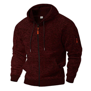 Gauvain | Veste zippée à capuche effet polaire