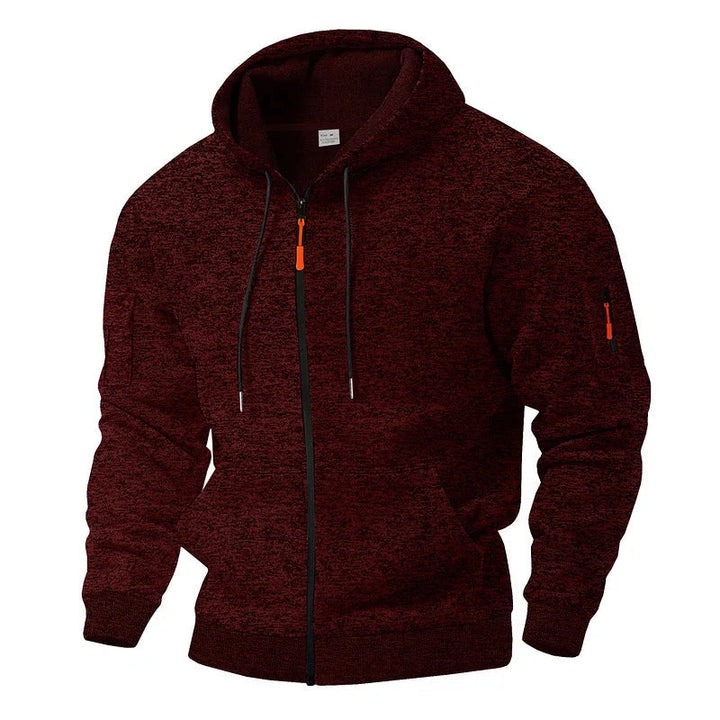 Gauvain | Veste zippée à capuche effet polaire