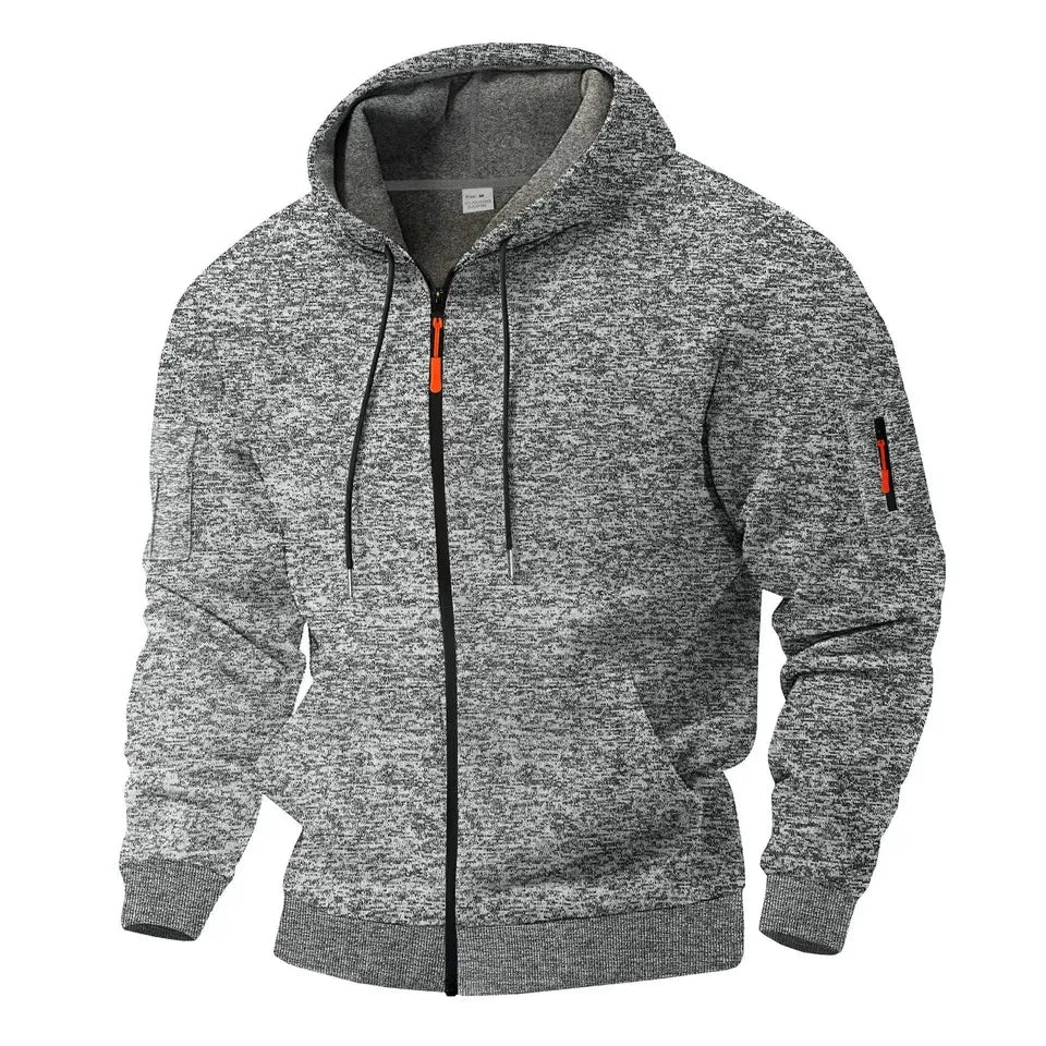 Gauvain | Veste zippée à capuche effet polaire