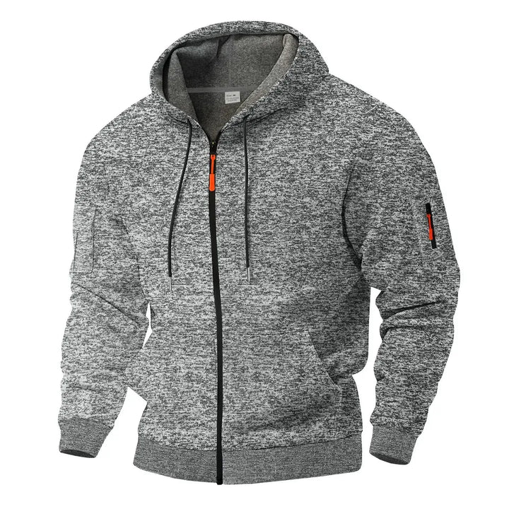 Gauvain | Veste zippée à capuche effet polaire