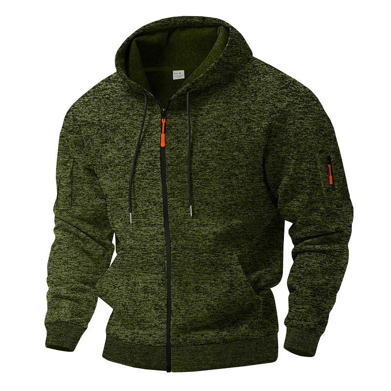 Gauvain | Veste zippée à capuche effet polaire