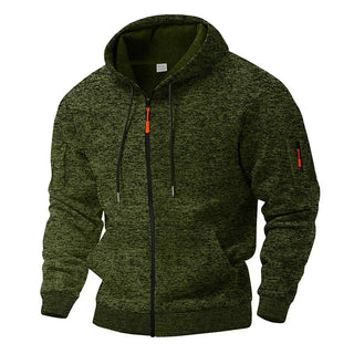 Gauvain | Veste zippée à capuche effet polaire