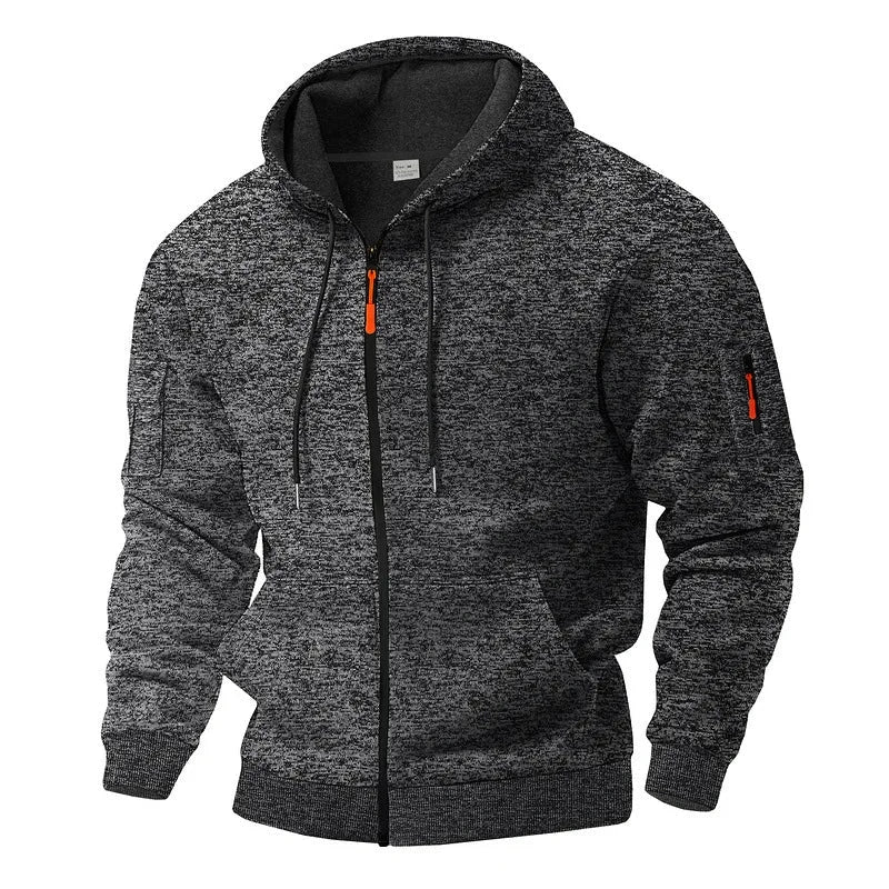 Gauvain | Veste zippée à capuche effet polaire